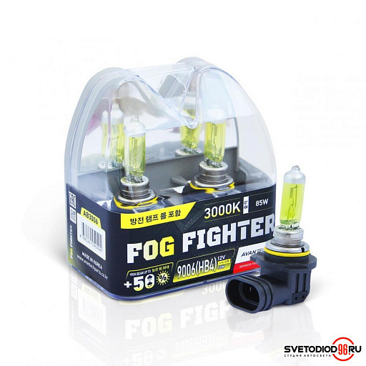 Avantech FOG FIGHTER 9006 (HB4) 12V 55W (85W) 3000K - 2