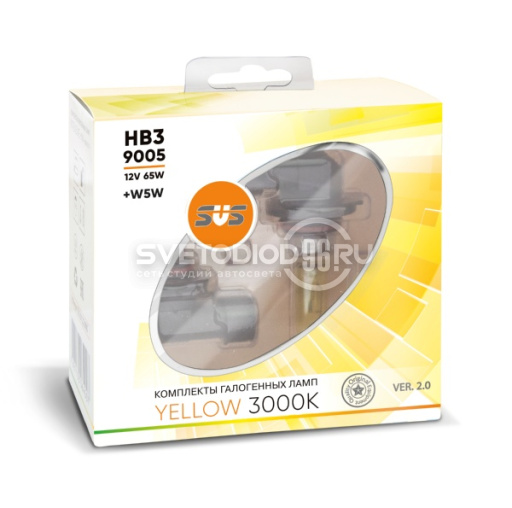 SVS Yellow 3000K HB3/9005 65W+W5W - 0