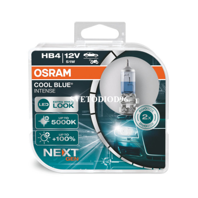 Купить OSRAM COOL BLUE INTENSE (NEXT GEN) (HB4, 9006CBN-DUOBOX) | Svetodiod96.ru