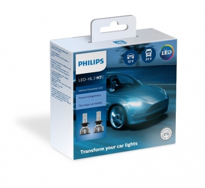 Купить Светодиодная автомобильная лампа PHILIPS Ultinon Essential LED (H7, 11972UE2X2) | Svetodiod96.ru