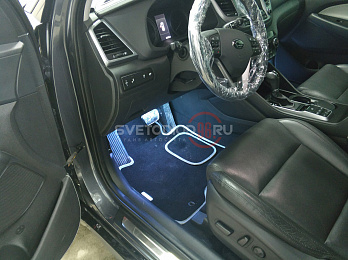 Установка подсветки салона RGB Hyundai Tucson 5