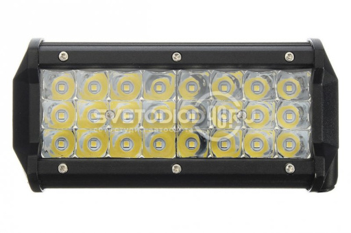 Светодиодная фара-балка CL-224S 24 LED CREE х 3W, 72W, направленный свет, 9-32V в Екатеринбурге - 0