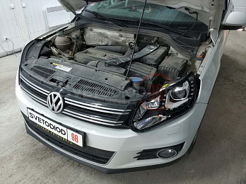 Ремонт штатных дневных ходовых огней Volkswagen Tiguan 7