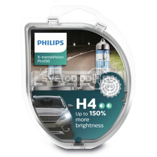 PHILIPS X-treme Vision Pro150 (H4, 12342XVPS2) - 0