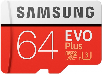 Купить Карта памяти Samsung EVO PLUS microSDHC 100Mb/s UHS-I 64 Гб | Svetodiod96.ru