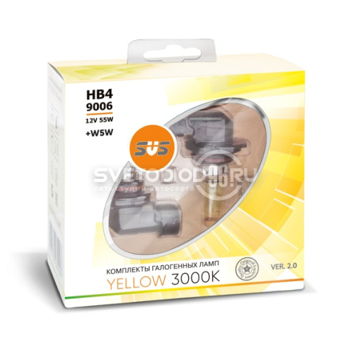 SVS Yellow 3000K HB4/9006 55W+W5W - 0