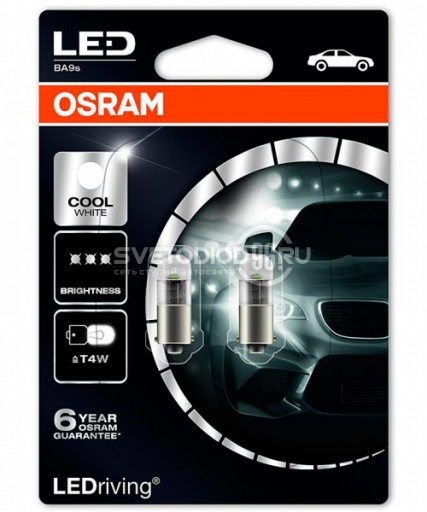 OSRAM LEDriving – Premium (T4W, 3850CW-02B) 6000K - 0