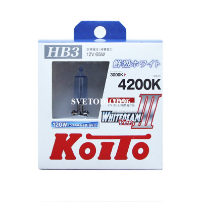 Купить Koito Whitebeam III 9005 (HB3) 12V-65W (120W) P0756W | Svetodiod96.ru