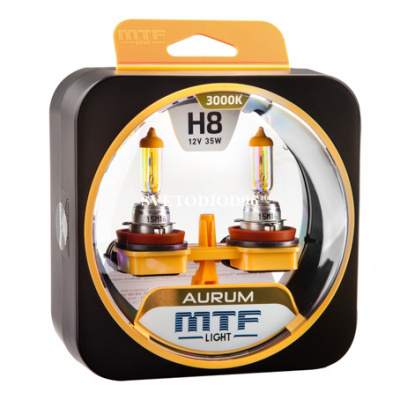 Купить MTF Light H8 12V 35W AURUM 3000К | Svetodiod96.ru