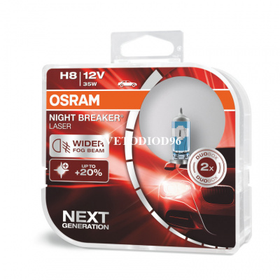 Купить OSRAM NIGHT BREAKER LASER (H8, 64212NL-DUOBOX) | Svetodiod96.ru