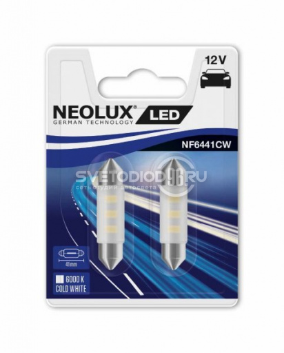 NEOLUX LED Interior (C5W, NF6441CW-02B) 6000K - 0