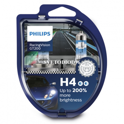 Купить PHILIPS Racing Vision GT200 (H4, 12342RGTS2) | Svetodiod96.ru