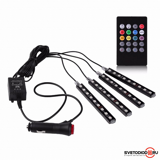 Комплект подсветки салона SV-101 RGB со звуковым контроллером - 2