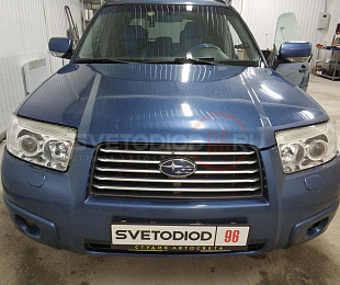 Установка биксеноновых линз Subaru Forester 18