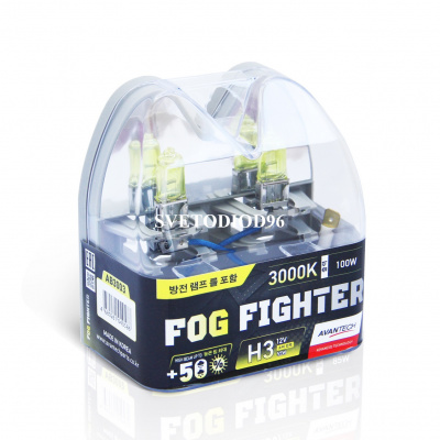 Купить Avantech FOG FIGHTER H3 12V 55W (100W) 3000K | Svetodiod96.ru