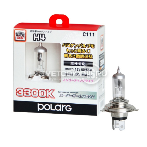 Polarg Super Beam H4 12V 60/55W (120/110W) 3300K - 0