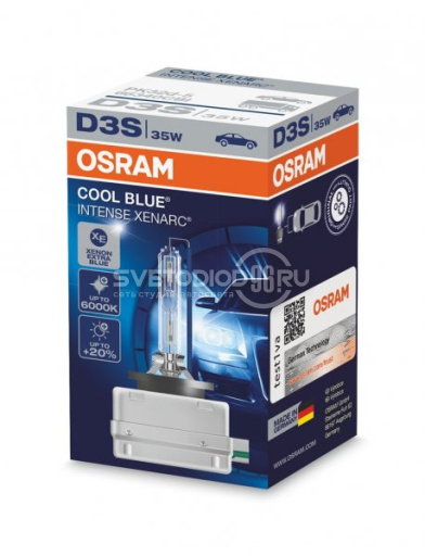 OSRAM XENARC COOL BLUE INTENSE (D3S, 66340CBI) - 0