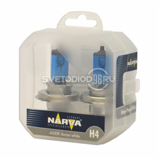 Narva H4 12V - 60/55W (P43t) (белый свет) RPW 48680 (пу.2) - 0