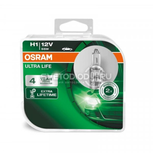 OSRAM ULTRA LIFE (H1, 64150ULT-DUOBOX) - 0