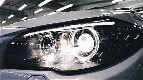 Замена би-светодиодных линз на BMW 5-series 1