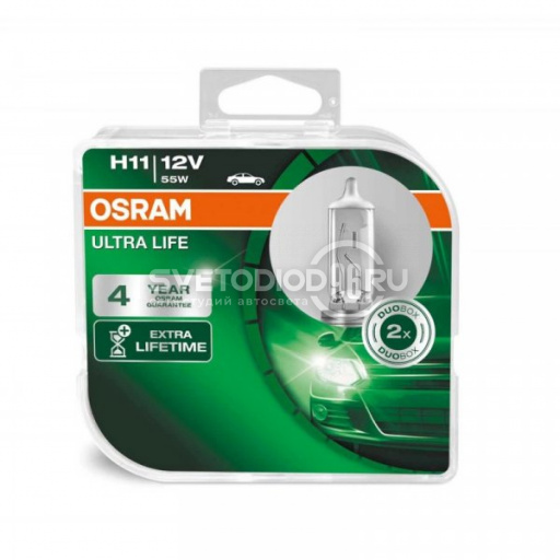 OSRAM ULTRA LIFE (H11, 64211ULT-DUOBOX) - 0