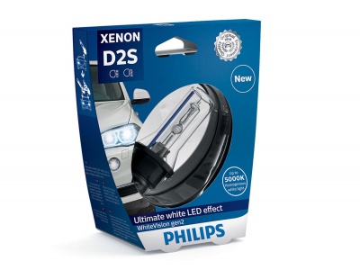 Купить PHILIPS XENON WHITE VISION gen2 (D2S, 85122WHV2C1/85122WHV2S1) | Svetodiod96.ru