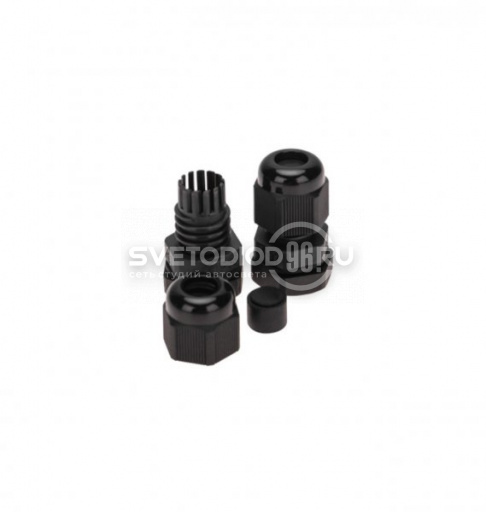 Кабельный ввод (сальник) PG7 (3,5-6 мм) черный 1 шт. - 0