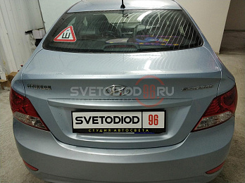 Тонировка стекол автомобиля пленкой по ГОСТ LLumar ATR 05 CH SR HPR (США) Hyundai Solaris 1
