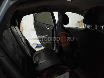 Тонировка стекол автомобиля пленкой по ГОСТ LLumar ATR 05 CH SR HPR (США) Hyundai Solaris 8