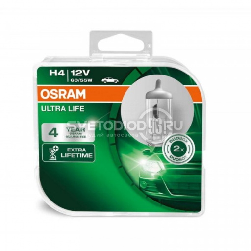 OSRAM ULTRA LIFE (H4, 64193ULT-DUOBOX) - 0