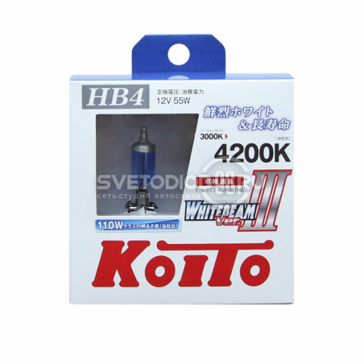 Koito Whitebeam III 9006 (HB4) 12V-55W (110W) P0757W - 0