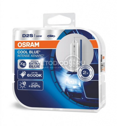 OSRAM XENARC COOL BLUE INTENSE (D2S, 66240CBI-DUOBOX) - 0