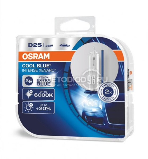 OSRAM XENARC COOL BLUE INTENSE (D2S, 66240CBI-DUOBOX) - 0
