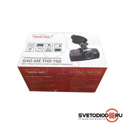 Купить Видеорегистратор Sho-me FHD-750 GPS | Svetodiod96.ru