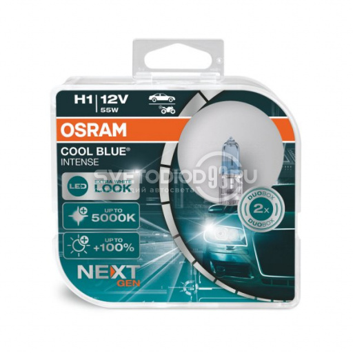 OSRAM COOL BLUE INTENSE (NEXT GEN) (H1, 64150CBN-DUOBOX) - 0