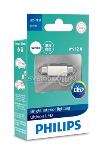 Philips Ultinon LED (C5W, SV8,5-38/11, 11854ULWX1) 6000K - 0