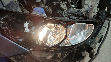 Замена линз в фарах би-галоген hella 3r Hyundai I30 5