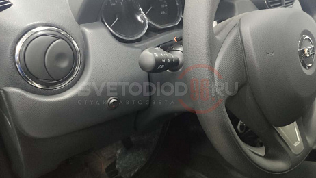 Установка светодиодных противотуманных фар Nissan Terrano 6