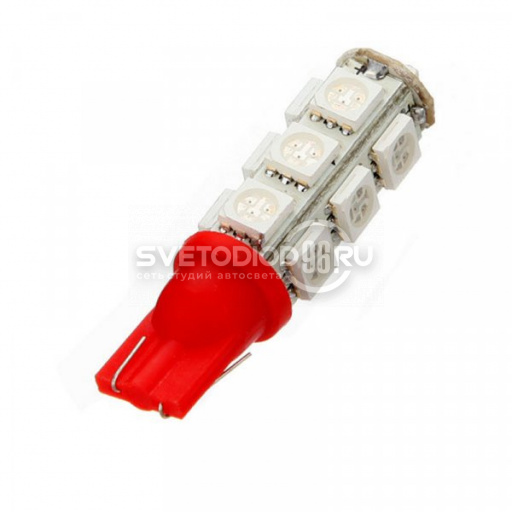 Светодиодная лампа W5W 13 LED 5050 (К) - 0