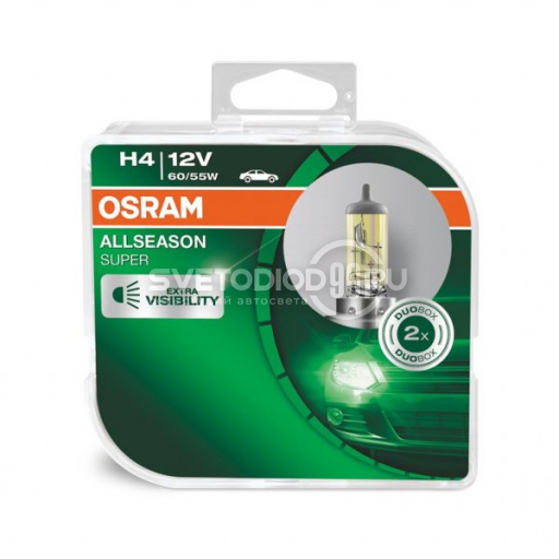 OSRAM ALLSEASON (H4, 64193ALS-DUOBOX) - 0