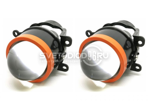 Би-светодиодные противотуманные линзы LED FOG Lens F-PRO 3,0", 5000K в Екатеринбурге - 0