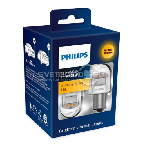 Philips X-tremeUltinon LED gen2 (PY21W, 11498XUAXM) + Smart Canbus - 0