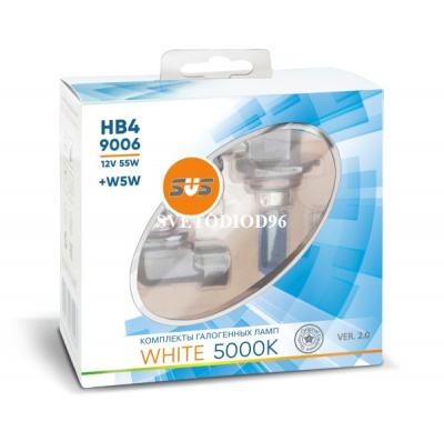 Купить SVS White 5000K HB4/9006 55W+W5W | Svetodiod96.ru