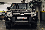 Замена би-светодиодных линз и бронирование фар Mitsubishi Pajero V90