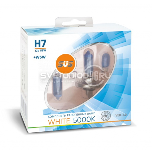 SVS White 5000K H7 55W+W5W - 0