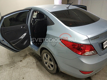 Тонировка стекол автомобиля пленкой по ГОСТ LLumar ATR 05 CH SR HPR (США) Hyundai Solaris 7