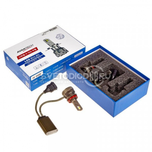 Светодиодные лампы Avantech H8 45W LED 12V 6500K 4500lm (Корея) - 0