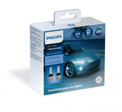 Купить Светодиодная автомобильная лампа PHILIPS Ultinon Essential LED (H8/H11/H16, 11366UE2X2) | Svetodiod96.ru
