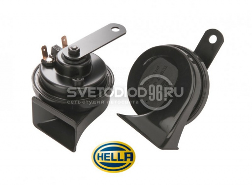 Звуковой сигнал Hella 12V TC16 (72W, 400/500 Hz,105-118dB) TC16 рожок черный 3FH 011 225-831 - 0
