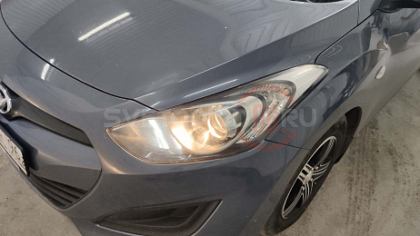 Замена линз в фарах би-галоген hella 3r Hyundai I30 10
